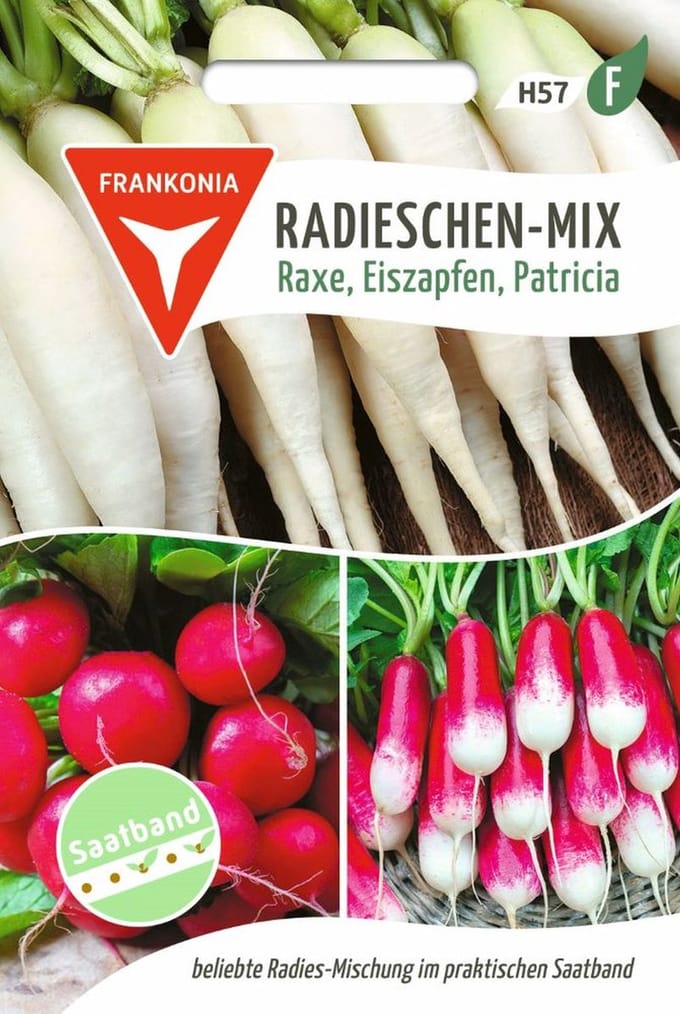 Radijsmix, zaadlint - groentezaden, radijszaad, zaden