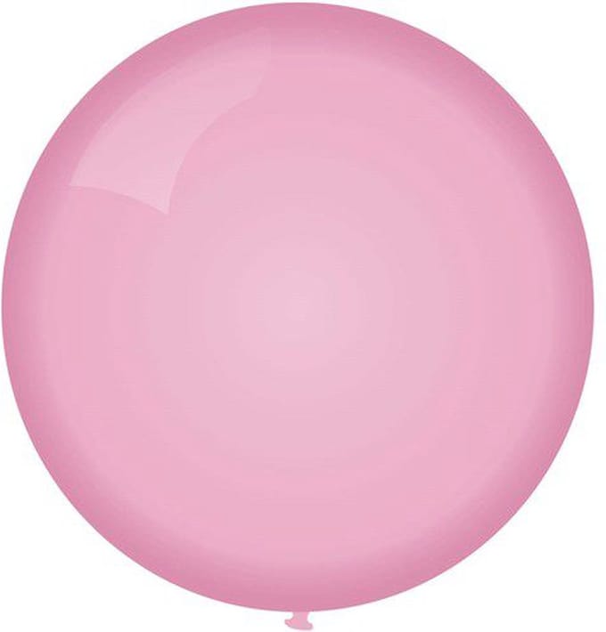 Topballon babyroze 6 stuks - 91 cm