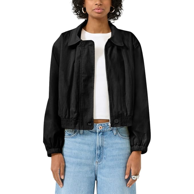 s.Oliver -qs Jackets Outdoor Black Größe: S | Cropped-Jacken Outlet | Damen | Schwarz