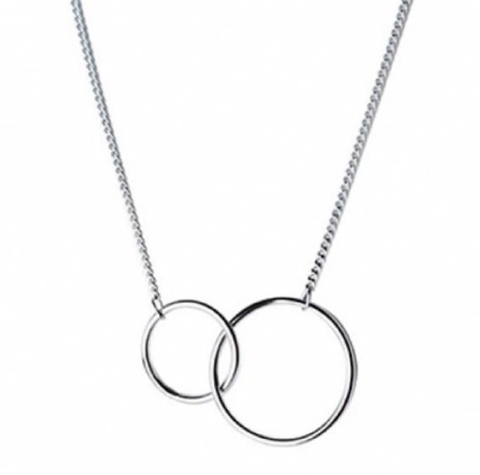 Ketting Odi-Minimalistisch Cirkels-zilver- Charme Bijoux