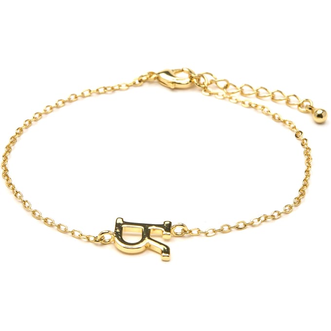 Luxenter Armband met 18-karaats geelgouden afwerking - Alphabet