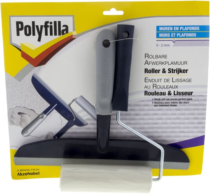 Polyfilla Rolbare Afwerkplamuur Roller & Strijker