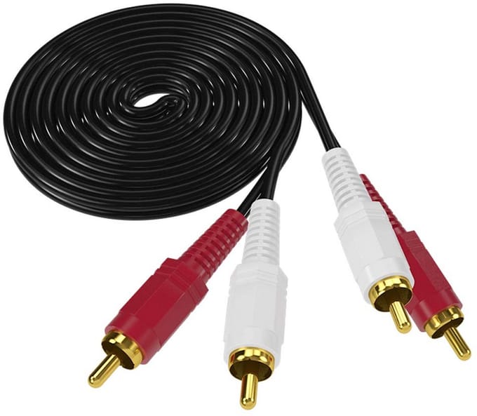 Stereo RCA Audio Verleng- en Adapterkabels (Rood/Wit/Geel) - Diverse Lengtes