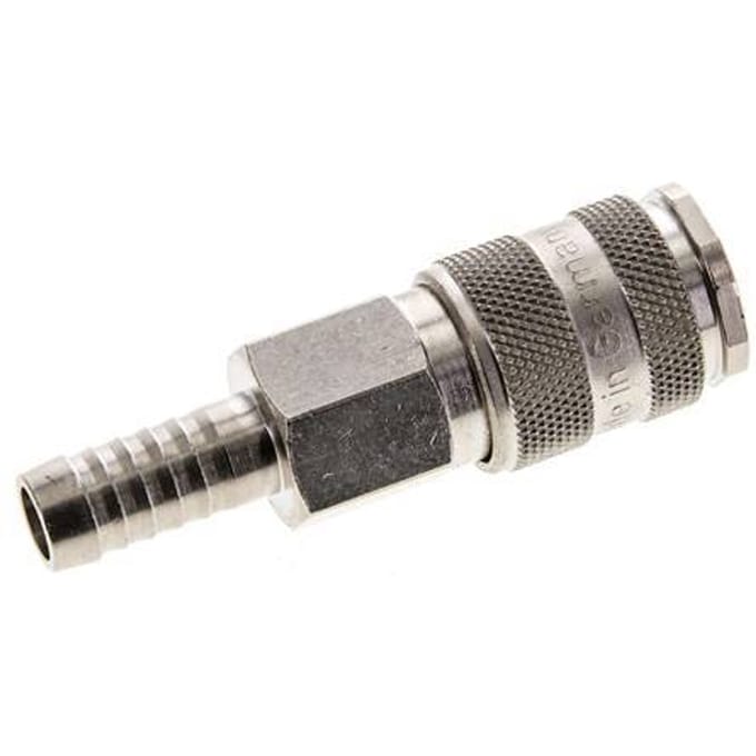 Vernikkeld Messing DN 5.5 (Orion) Luchtkoppeling Snelkoppeling 10 mm Slangpilaar