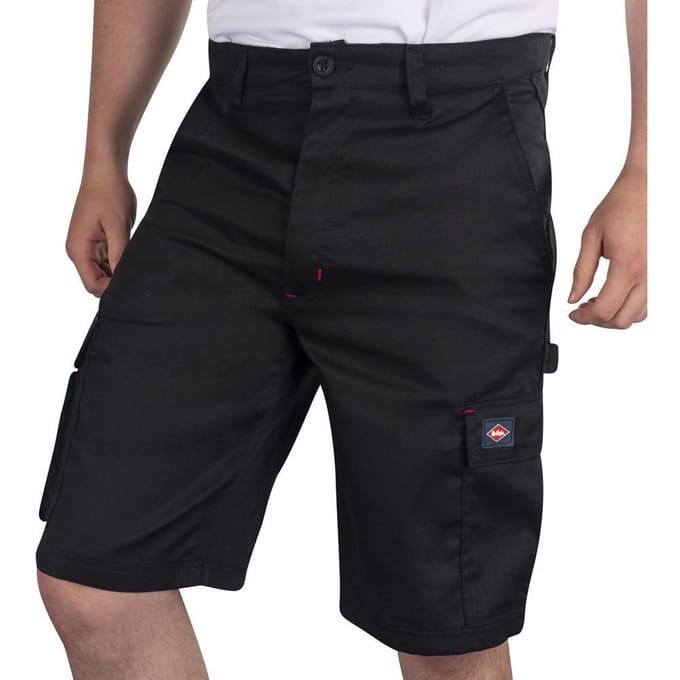 Lee Cooper Heren Klassieke Cargo Korte Broek (Zwart)