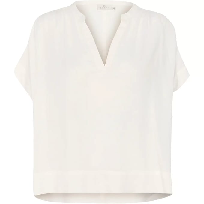 Kaffe KAmilia Wing SL Blouse Dames Blouse - Chalk