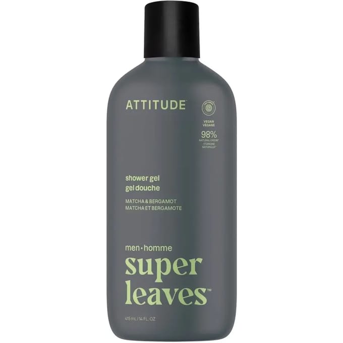 Attitude Super Leaves Men Shower Gel Matcha & Bergamot - 415 ml