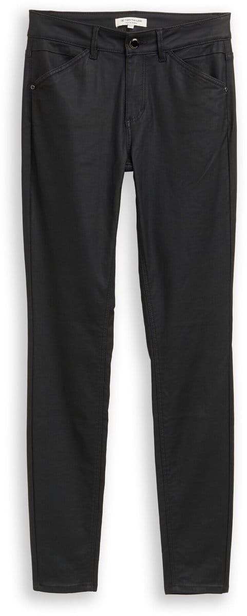 Tom Tailor - Coated TTLUCIE SKINNY jeans - Maat 30/32 - coated black denim