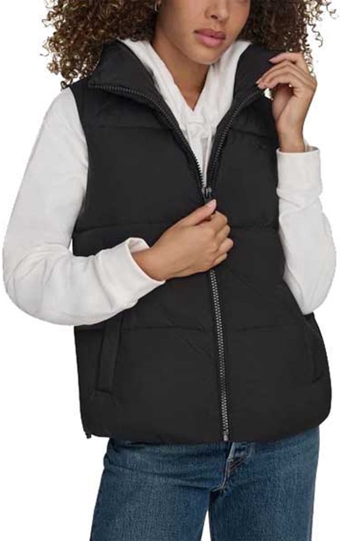 Dockers Hd Matte Soft Bubble Puffer Vest Zwart M Vrouw