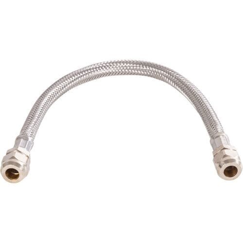 BPE RVS flexibele slang 35cm 10mm knel x 10mm knel