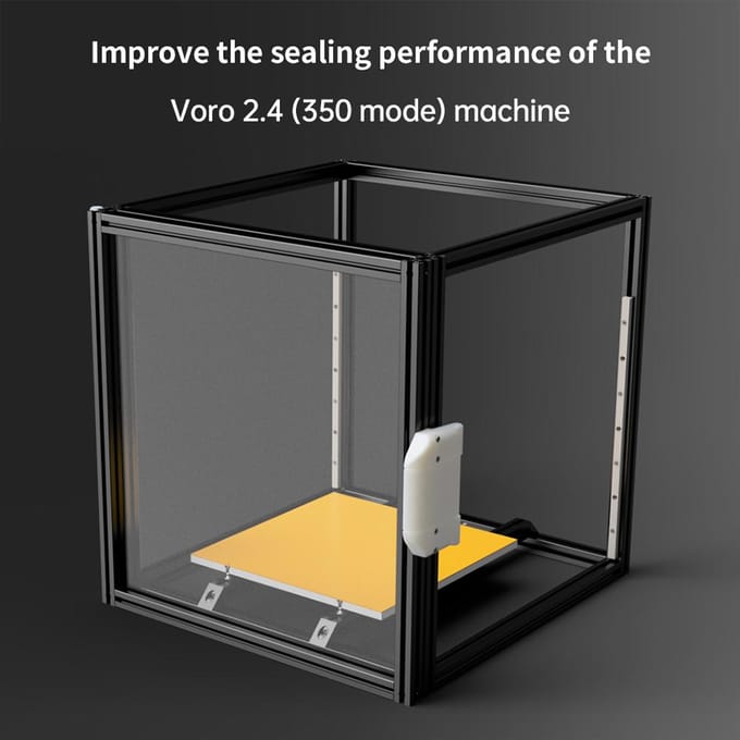 Klikklak Koelkastdeur 3D Printers Onderdeel Accessoire Compatibel met 350mm VORO 2.4 Machine zwart