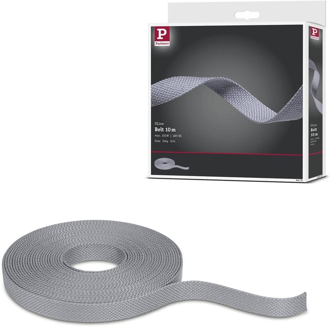 ULine Riem 10m Dacron Textil Koper Grijs