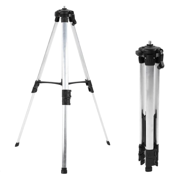 Nivellering Inclinometer Statief Aluminiumlegering Waterpas Beugel Vaste Standaard 150cm 58in white