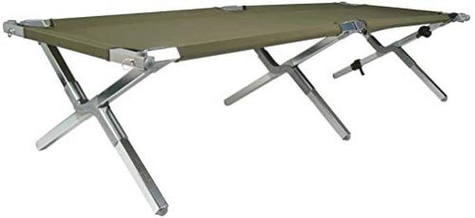 Veldbed - voor volwassenen - 210x65cm - Bruin - Stevig en duurzaam