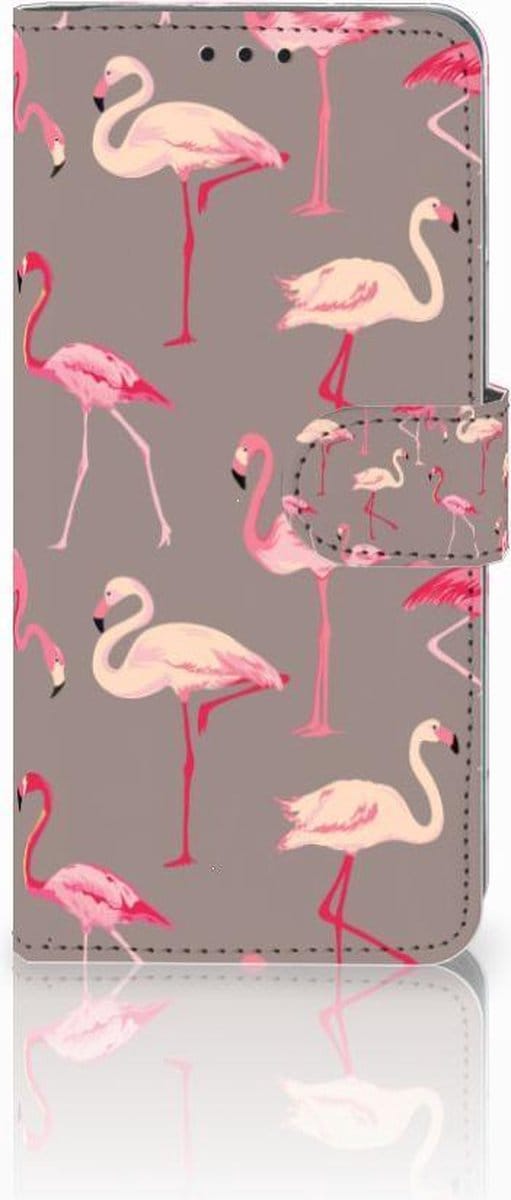 Huawei P30 Pro Telefoonhoesje met Pasjes Flamingo