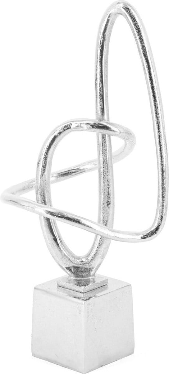 Beeld krul zilver