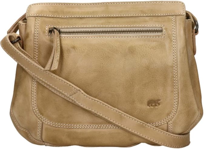 Bear Design Miley Crossbodytas Kleine Dames - Leer - Beige