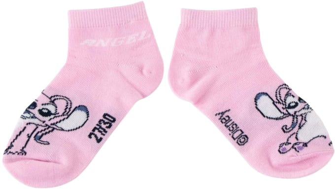 Disney Stitch Sokken 7 Paar – Kindersokken Meisjes – Enkelsokken – Multicolor