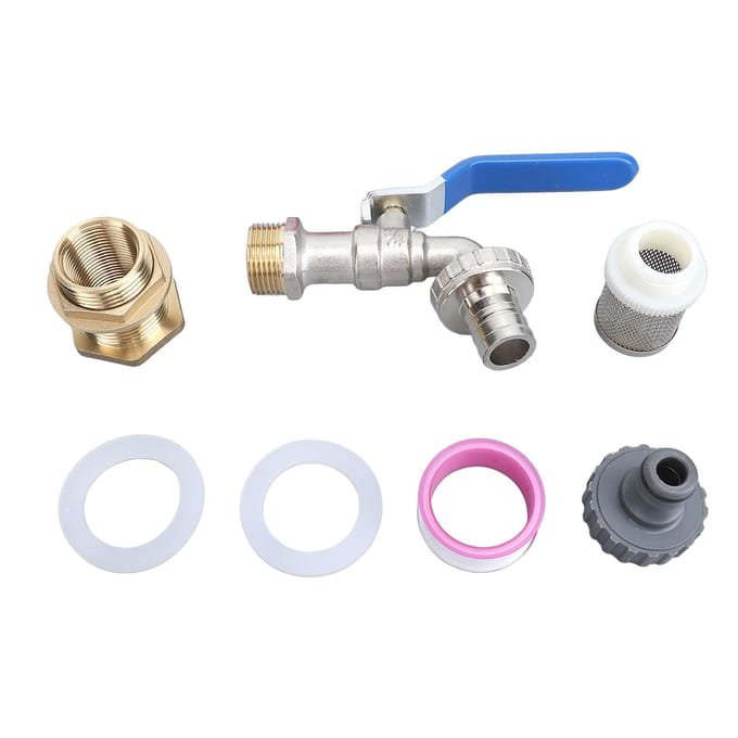 Regenton Kraan Set Professioneel Messing Efficiënt Bespaar Energie Water Emmer Kraan voor Regenwater 3/4 with Filter