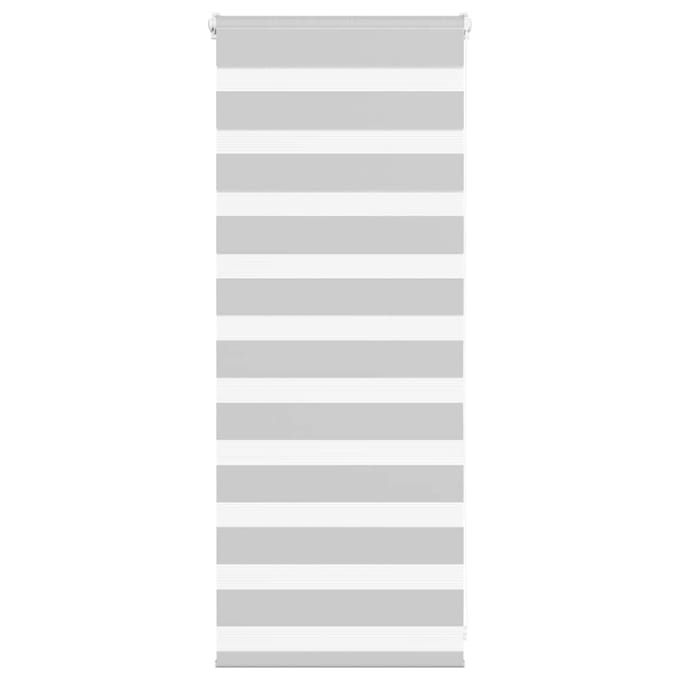 vidaXL - Zebra - rolgordijn - 55x100 - cm - stofbreedte - 50,9 - cm - lichtgrijs