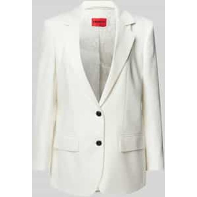 Linnen blazer met reverskraag, model 'Anetali'