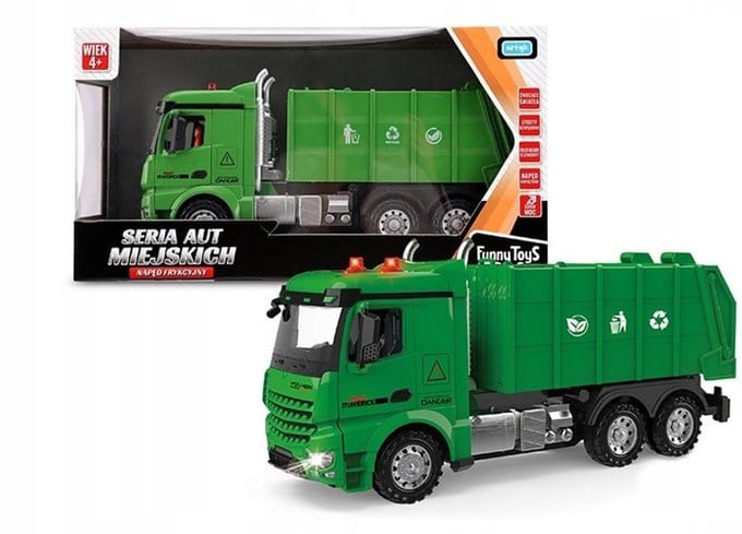 Artyk GXP-845671 Vuilniswagen Speelgoed Vrachtwagen 30cm