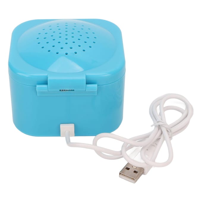 Déshumidificateur pour prothèses auditives, système de séchage automatique à température constante, partenaire électronique, bleu blue