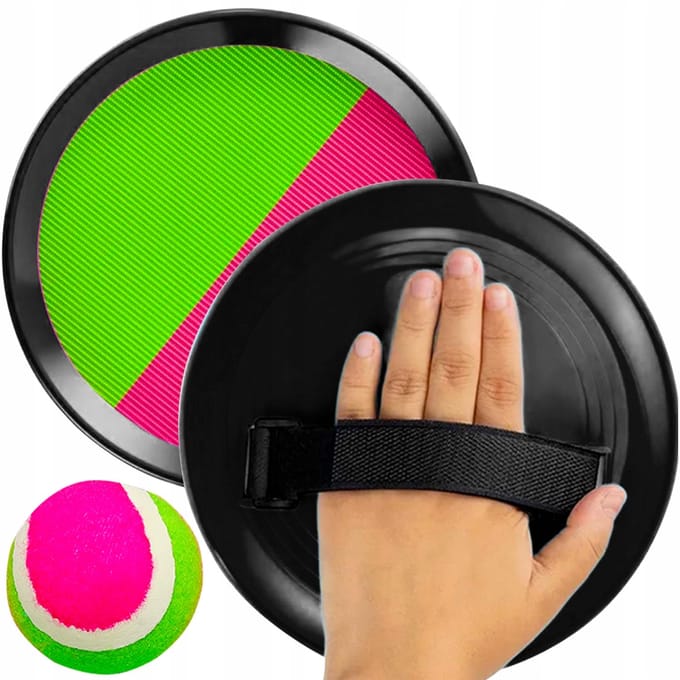 Ruhhy klittenband Paddle Game - Plezier voor Iedereen - 2 Paddles + Bal