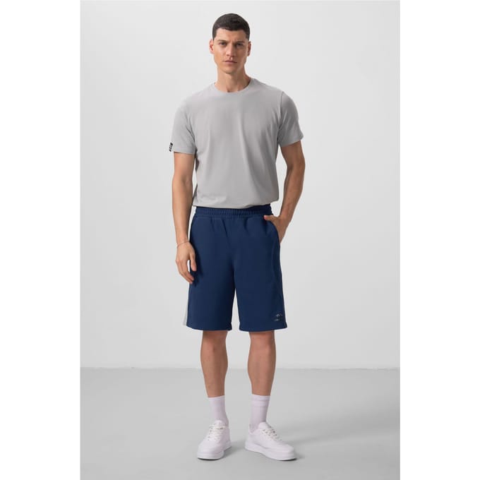 Overmaat Katoenmix Gebreide Shorts
