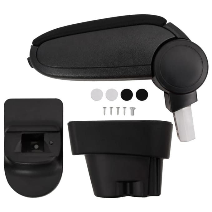 vidaXL Autoarmsteun 12x36x(33,5-48) cm ABS zwart