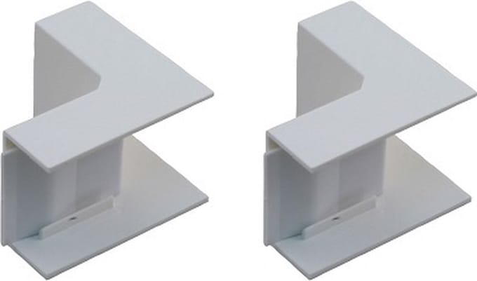 2 STUKS BINNENHOEK P25 WIT
