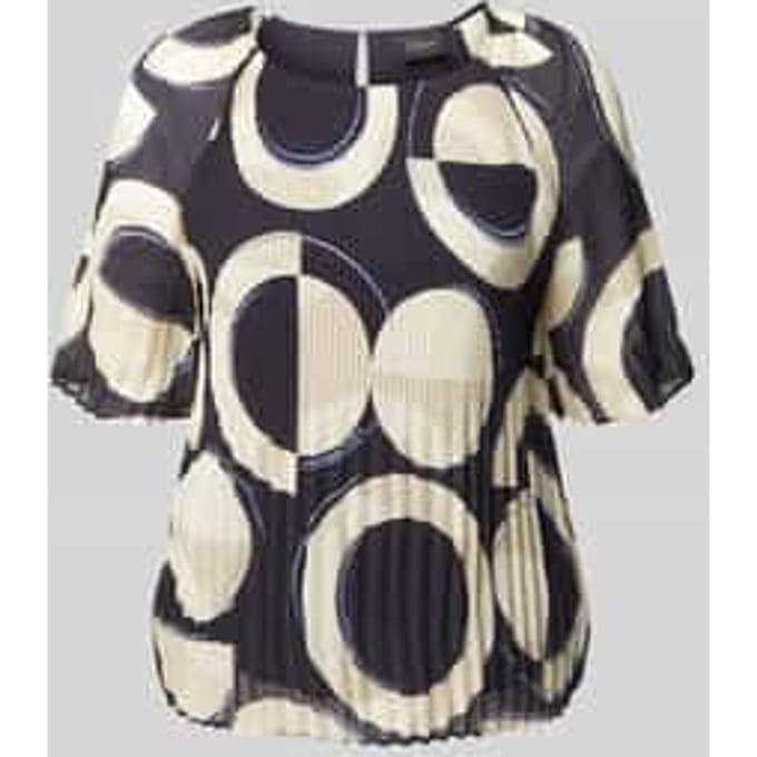Regular fit chiffon blouse met korte raglanmouwen