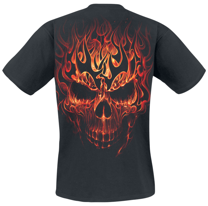 Spiral - Gothic T-shirt - Skull Blast - M tot L - voor Mannen - zwart
