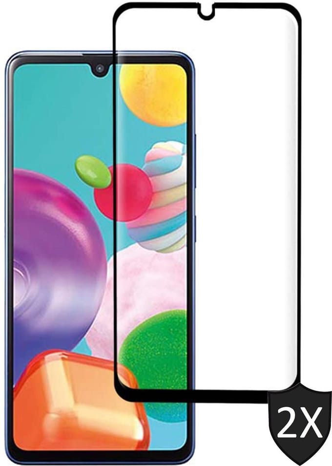 Screenprotector geschikt voor Samsung A41 - 2x FullGuard Glas Screen Protector