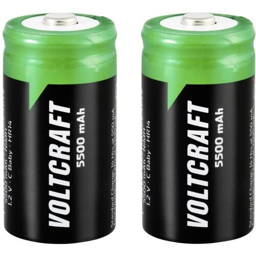 Oplaadbare C batterij (baby) VOLTCRAFT HR14 NiMH 1.2 V 5500 mAh 2 stuk(s)