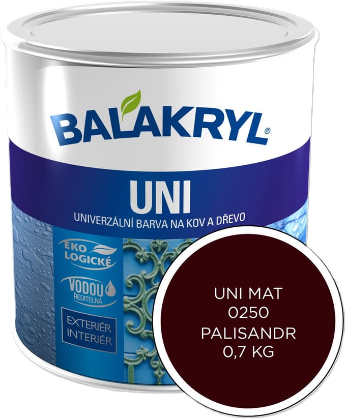 Balakryl UNI MAT 0,7kg, 0250 palissander