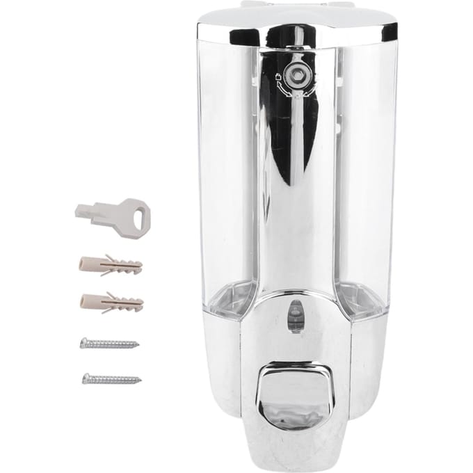 Wandgemonteerde Schuim Zeep Lotion Dispenser Thuis Hotel (Enkele Uitlaat 350ml) white