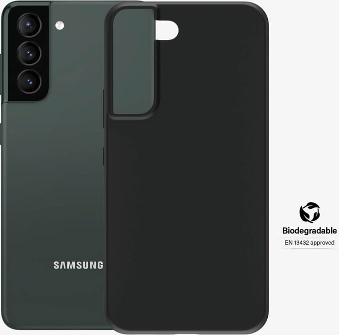 panzerglass biodegradable case geschikt voor samsung galaxy s22+ - black