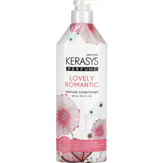 Kerasys, Lovely Romantic Perfume Conditioner, 600ml (20.3 fl) white