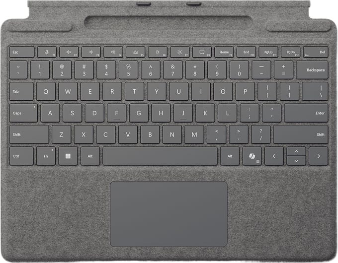 Microsoft Surface Pro Type Cover - AZERTY - Penopbergsleuf - Platina