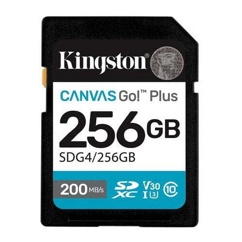 Kingston Technology Canvas Go! Plus 256 GB SDXC canvas go plus Gen4 200 MB/s C10 UHS-I U3 V30