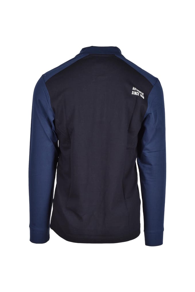 Kleurblok Poloshirt met Lange Mouwen