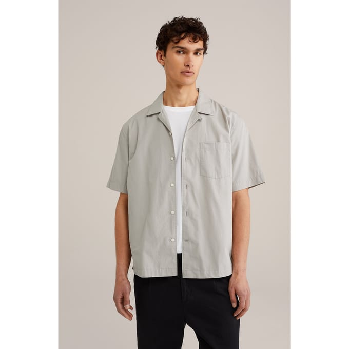 We Fashion Shirt Light Grey Maat: M | Casual Overhemden Outlet | Heren | Grijs