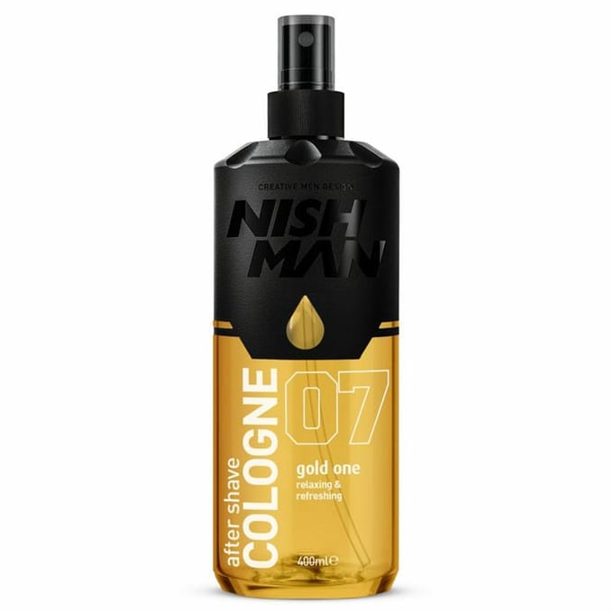 Nishman Gold One Aftershave Cologne 400 ml - Verfrissende Barber Cologne
