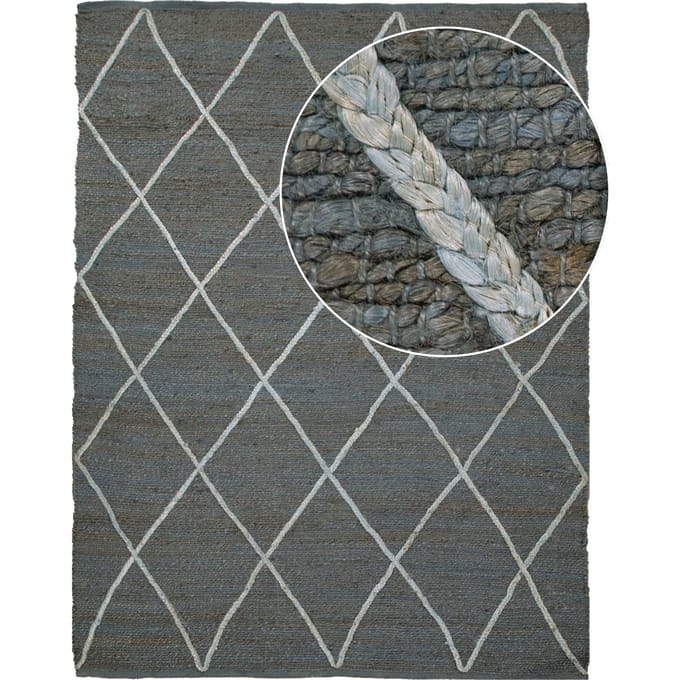 Jutekleed Sakira antraciet 60x100 cm