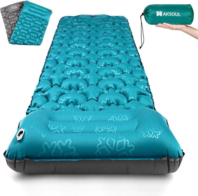 Slaapmat Zelfopblazend - Campingmatras Opblaasbaar - Campingbed - 1 persoon - Camping Mat