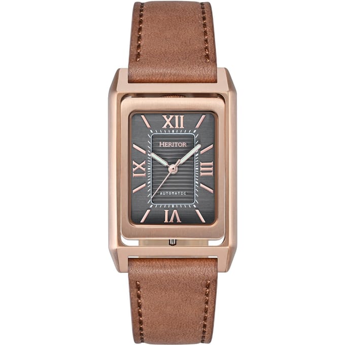 Heritor Automatic Esteban Horloge met Leren Band