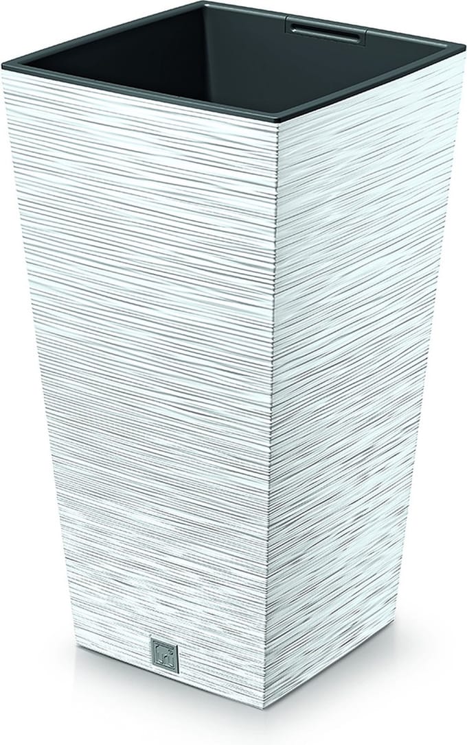 Bloempot Hoog Vierkant Furu Square 35x35x66cm WIT Prosperplast