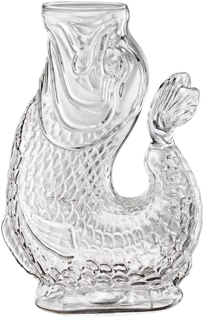 Cilio Nemo - Waterkaraf - Visvorm - Glas - 1 liter - Transparant