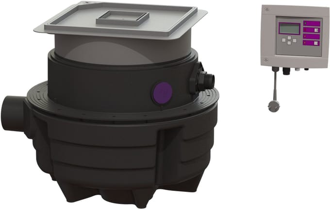 KESSEL-afvalwaterpomp Aqualift M - Underfloor, Mono, SPZ 1000, betegelbaar, 28701X